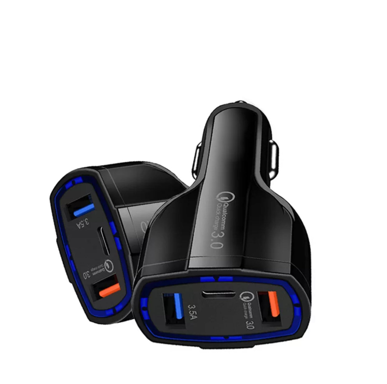 Premium Specialized USBC and Fast Charging USB Car Charger Adapter- Classic Black Colour - Super Savings Technologies Co.,LTD Premium Specialized USBC and Fast Charging USB Car Charger Adapter- Classic Black Colour - Super Savings Technologies Co.,LTD
